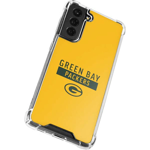 NFL Green Bay Packers Yellow Performance Series Galaxy S21 FE Clear Case
