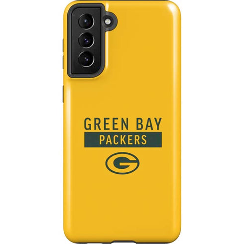 NFL Green Bay Packers Yellow Performance Series Galaxy S21 Plus 5G Pro Case