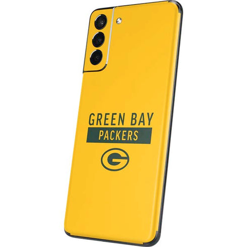 NFL Green Bay Packers Yellow Performance Series Galaxy S21 Plus 5G Skin