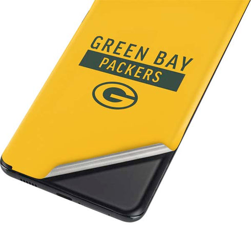 NFL Green Bay Packers Yellow Performance Series Galaxy S21 Plus 5G Skin