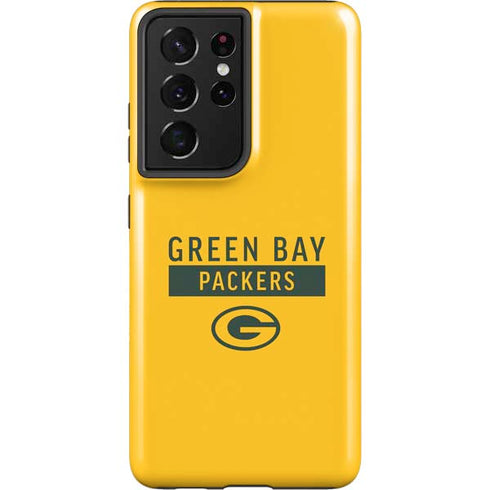 NFL Green Bay Packers Yellow Performance Series Galaxy S21 Ultra 5G Pro Case
