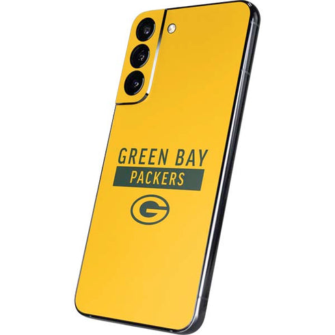 NFL Green Bay Packers Yellow Performance Series Galaxy S22 Plus Skin