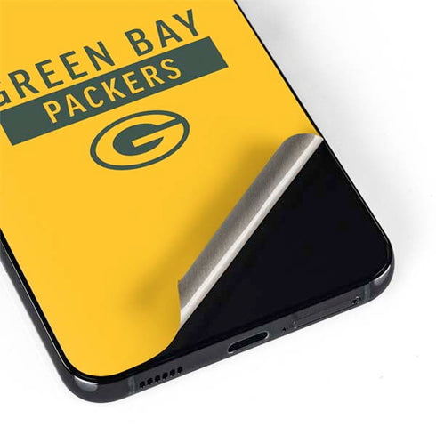 NFL Green Bay Packers Yellow Performance Series Galaxy S22 Plus Skin