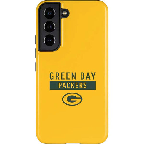 NFL Green Bay Packers Yellow Performance Series Galaxy S22 Pro Case