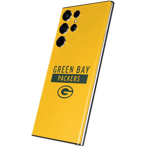 NFL Green Bay Packers Yellow Performance Series Galaxy S22 Ultra Skin