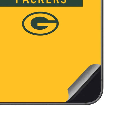 NFL Green Bay Packers Yellow Performance Series Galaxy S23 FE Skin