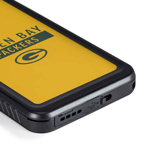 NFL Green Bay Packers Yellow Performance Series Galaxy S23 Plus Waterproof Case