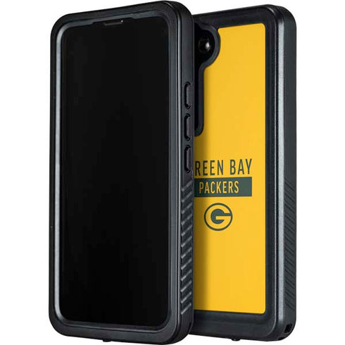 NFL Green Bay Packers Yellow Performance Series Galaxy S23 Waterproof Case
