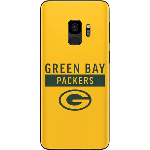 NFL Green Bay Packers Yellow Performance Series Galaxy S9 Skin