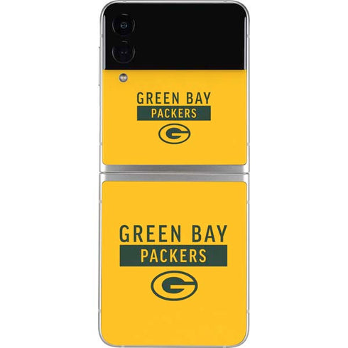 NFL Green Bay Packers Yellow Performance Series Galaxy Z Flip3 5G Skin