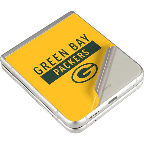 NFL Green Bay Packers Yellow Performance Series Galaxy Z Flip3 5G Skin