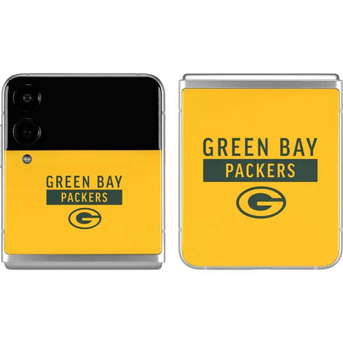 NFL Green Bay Packers Yellow Performance Series Galaxy Z Flip4 5G Skin