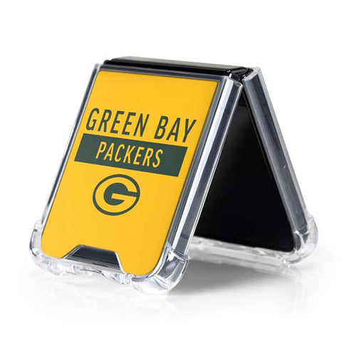 NFL Green Bay Packers Yellow Performance Series Galaxy Z Flip5 5G Clear Case