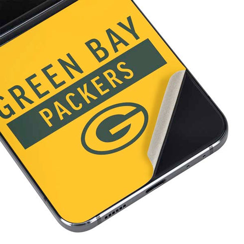 NFL Green Bay Packers Yellow Performance Series Galaxy Z Flip5 5G Skin