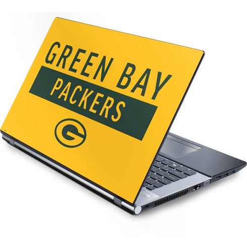 NFL Green Bay Packers Yellow Performance Series Generic Laptop Skin