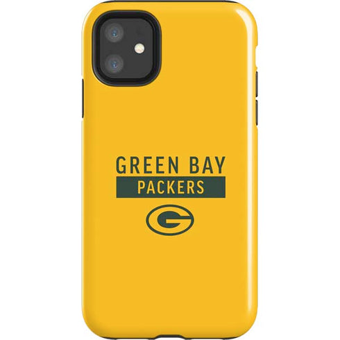 NFL Green Bay Packers Yellow Performance Series iPhone 11 Impact Case