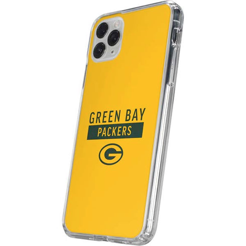 NFL Green Bay Packers Yellow Performance Series iPhone 11 Pro Clear Case
