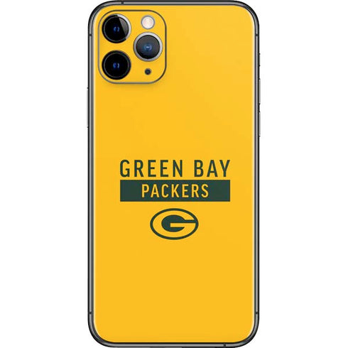 NFL Green Bay Packers Yellow Performance Series iPhone 11 Pro Skin