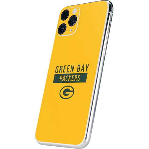 NFL Green Bay Packers Yellow Performance Series iPhone 11 Pro Skin