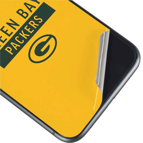 NFL Green Bay Packers Yellow Performance Series iPhone 11 Skin