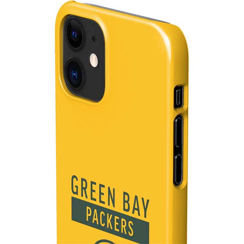 NFL Green Bay Packers Yellow Performance Series iPhone 12 Mini Lite Case