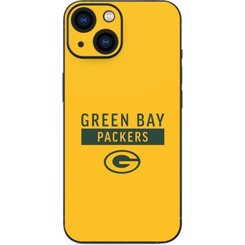 NFL Green Bay Packers Yellow Performance Series iPhone 13 Mini Skin