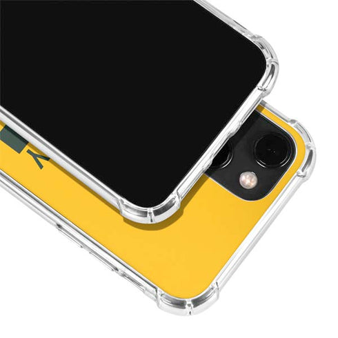 NFL Green Bay Packers Yellow Performance Series iPhone 14 Clear Case