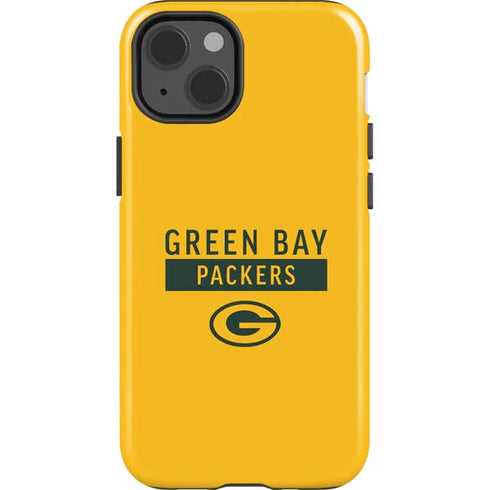 NFL Green Bay Packers Yellow Performance Series iPhone 15 Impact Case