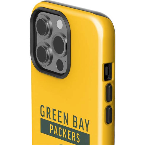 NFL Green Bay Packers Yellow Performance Series iPhone 15 Pro Impact Case