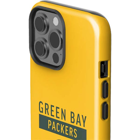 NFL Green Bay Packers Yellow Performance Series iPhone 15 Pro Max Impact Case