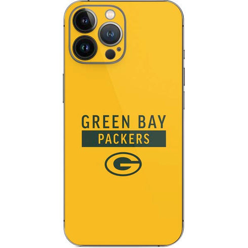 NFL Green Bay Packers Yellow Performance Series iPhone 14 Pro Max Skin