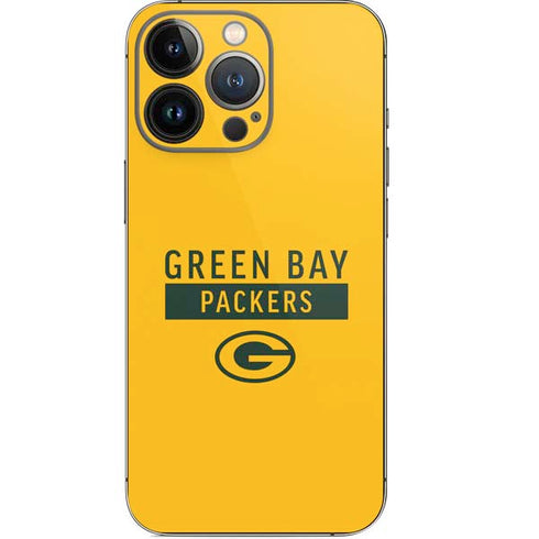 NFL Green Bay Packers Yellow Performance Series iPhone 14 Pro Skin