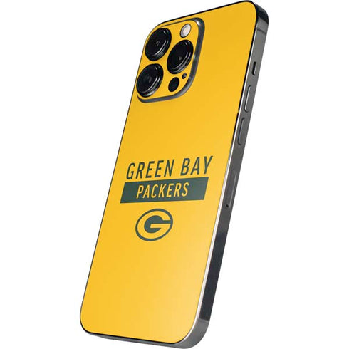 NFL Green Bay Packers Yellow Performance Series iPhone 14 Pro Skin