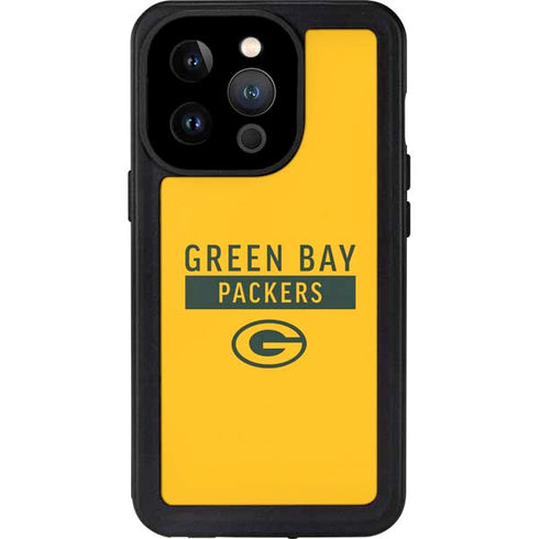 NFL Green Bay Packers Yellow Performance Series iPhone 14 Pro Waterproof Case
