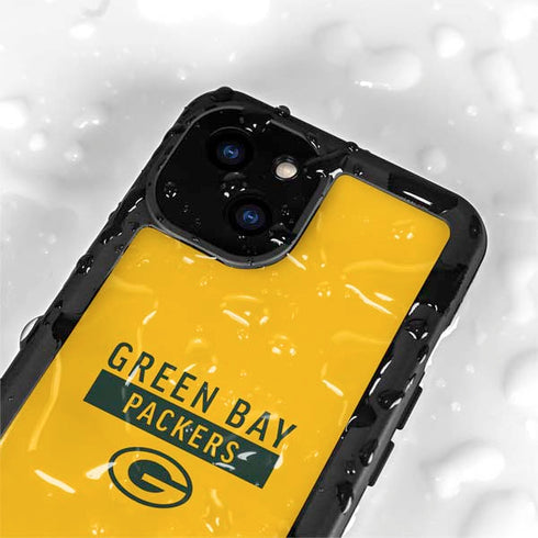 NFL Green Bay Packers Yellow Performance Series iPhone 15 Plus Waterproof Case