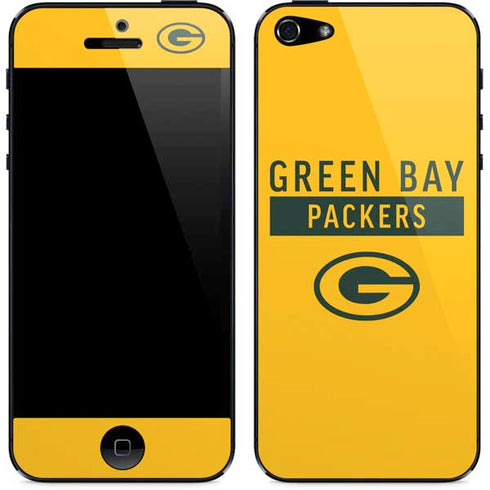 NFL Green Bay Packers Yellow Performance Series iPhone 5/5s/5SE Skin