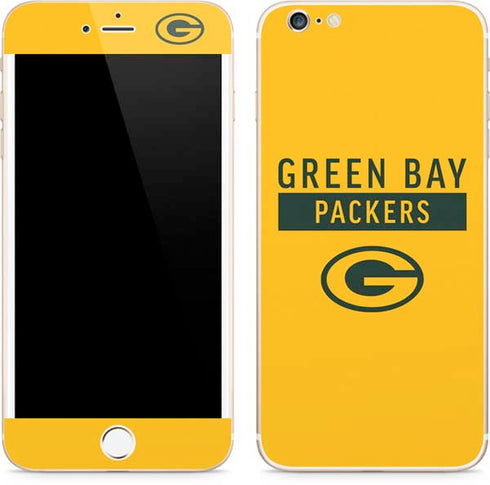 NFL Green Bay Packers Yellow Performance Series iPhone 6/6s Plus Skin