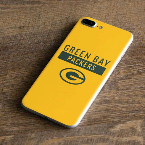 NFL Green Bay Packers Yellow Performance Series iPhone 8 Plus Skin