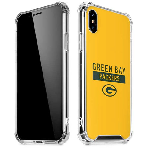 NFL Green Bay Packers Yellow Performance Series iPhone X/XS Clear Case