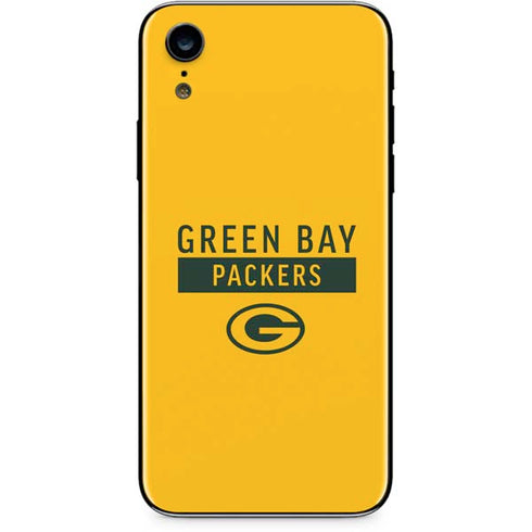 NFL Green Bay Packers Yellow Performance Series iPhone XR Skin