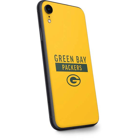 NFL Green Bay Packers Yellow Performance Series iPhone XR Skin