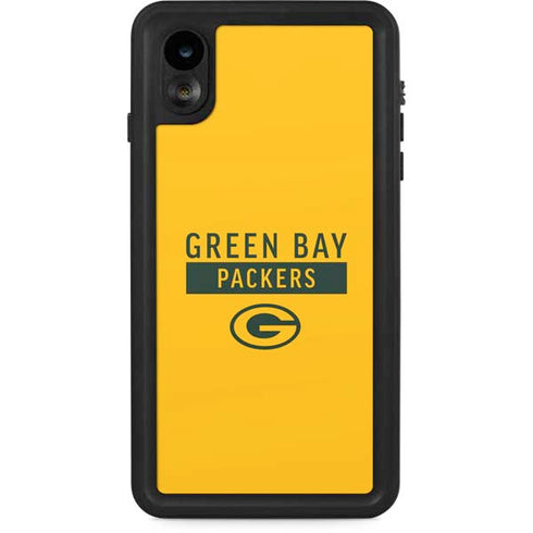 NFL Green Bay Packers Yellow Performance Series iPhone XR Waterproof Case