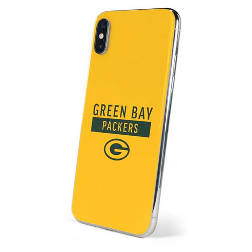 NFL Green Bay Packers Yellow Performance Series iPhone XS Max Skin