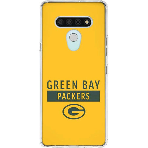 NFL Green Bay Packers Yellow Performance Series LG Stylo 6 Clear Case