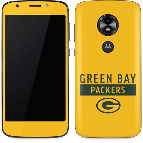 NFL Green Bay Packers Yellow Performance Series Moto E5 Play Skin