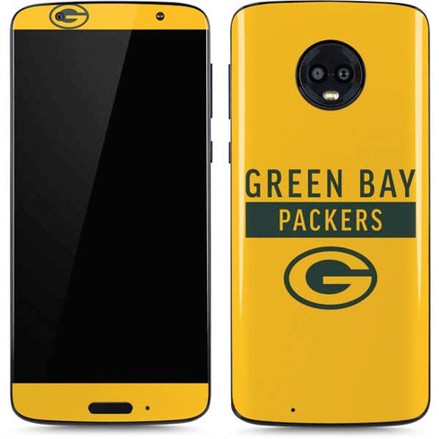 NFL Green Bay Packers Yellow Performance Series Moto G6 Skin