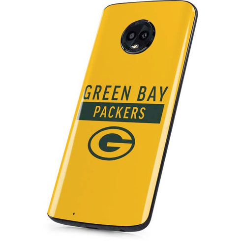 NFL Green Bay Packers Yellow Performance Series Moto G6 Skin