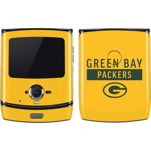 NFL Green Bay Packers Yellow Performance Series Motorola RAZR Skin