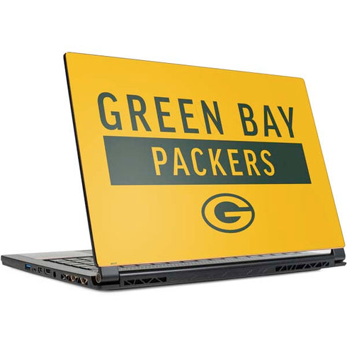 NFL Green Bay Packers Yellow Performance Series MSI GS65 Stealth Laptop Skin