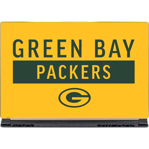 NFL Green Bay Packers Yellow Performance Series MSI GS65 Stealth Laptop Skin